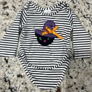 Halloween cat onesie.